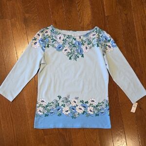 Talbots Bateau Neck Top